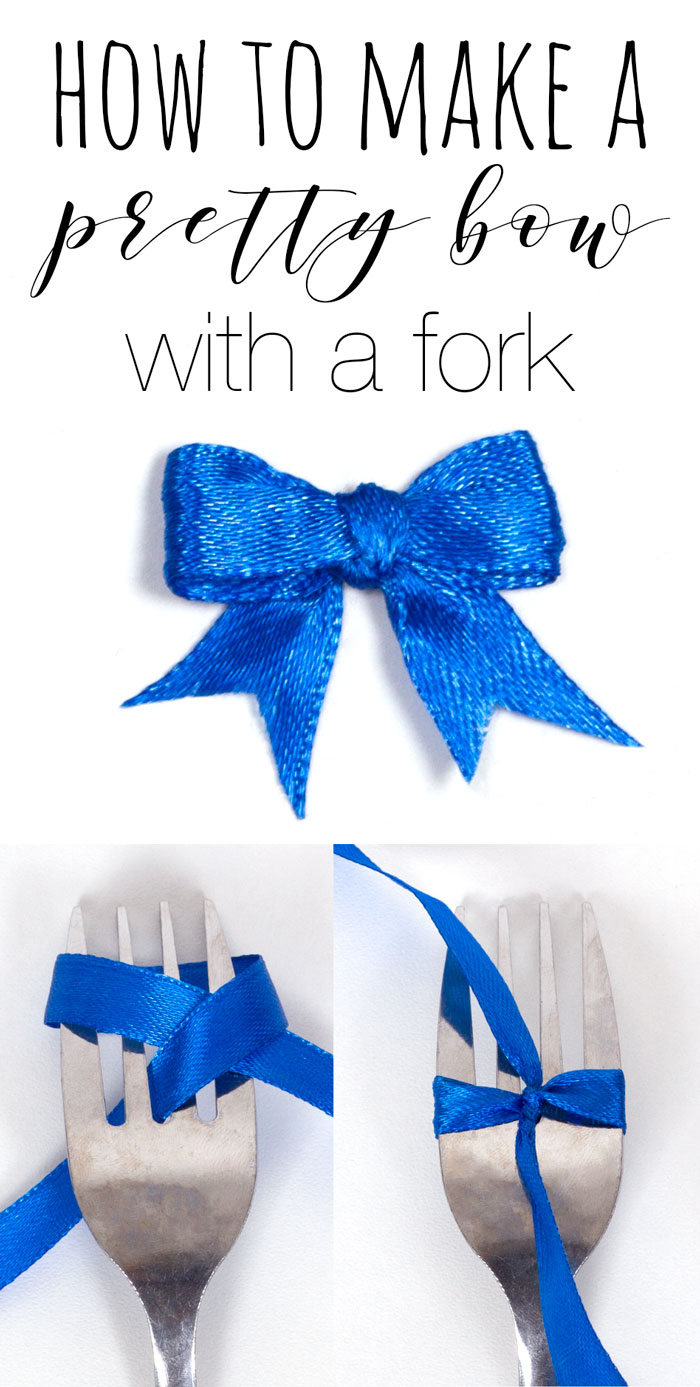 How To Make A Double Bow With A Fork How To Make a Bow With a Fork — Doodle and Stitch