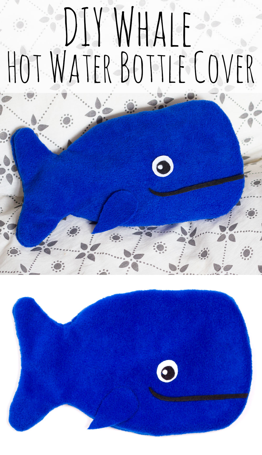 Hot-water bottle cover Sailors Bay Blue