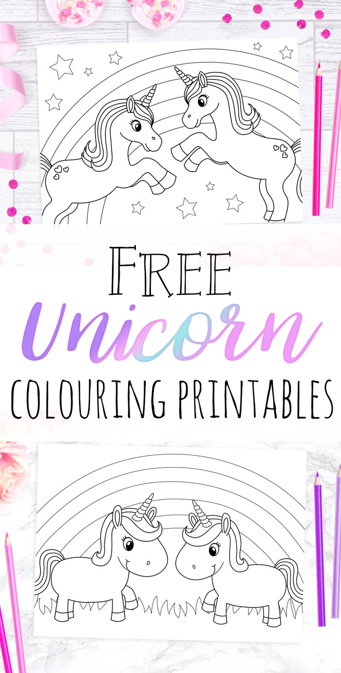 FREE Unicorn Colouring Sheets — Doodle and Stitch