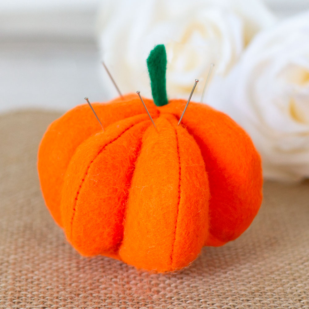 Fall Crafts - DIY Pumpkin Pin Cushion — Doodle and Stitch