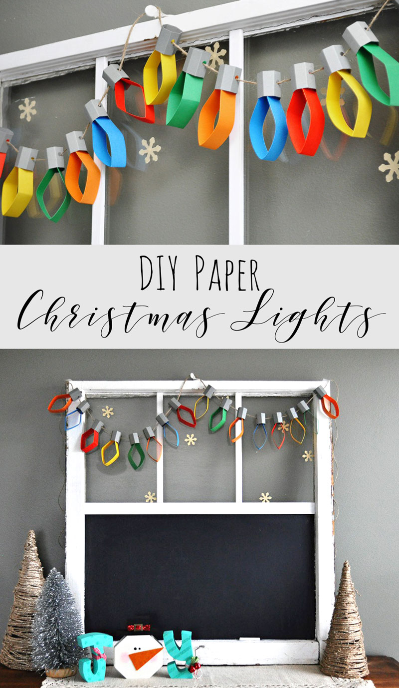 Christmas Lights Paper Garland — Doodle and Stitch