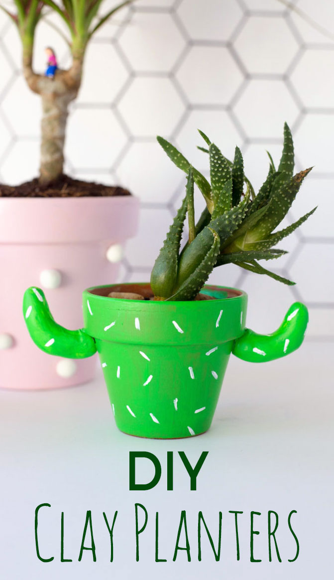 DIY Polymer Clay Cactus