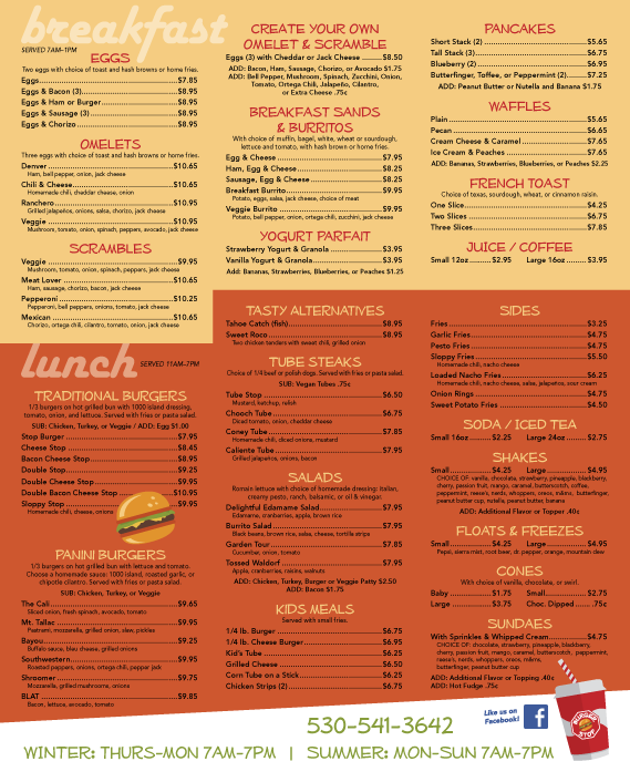 Large Menu Board
