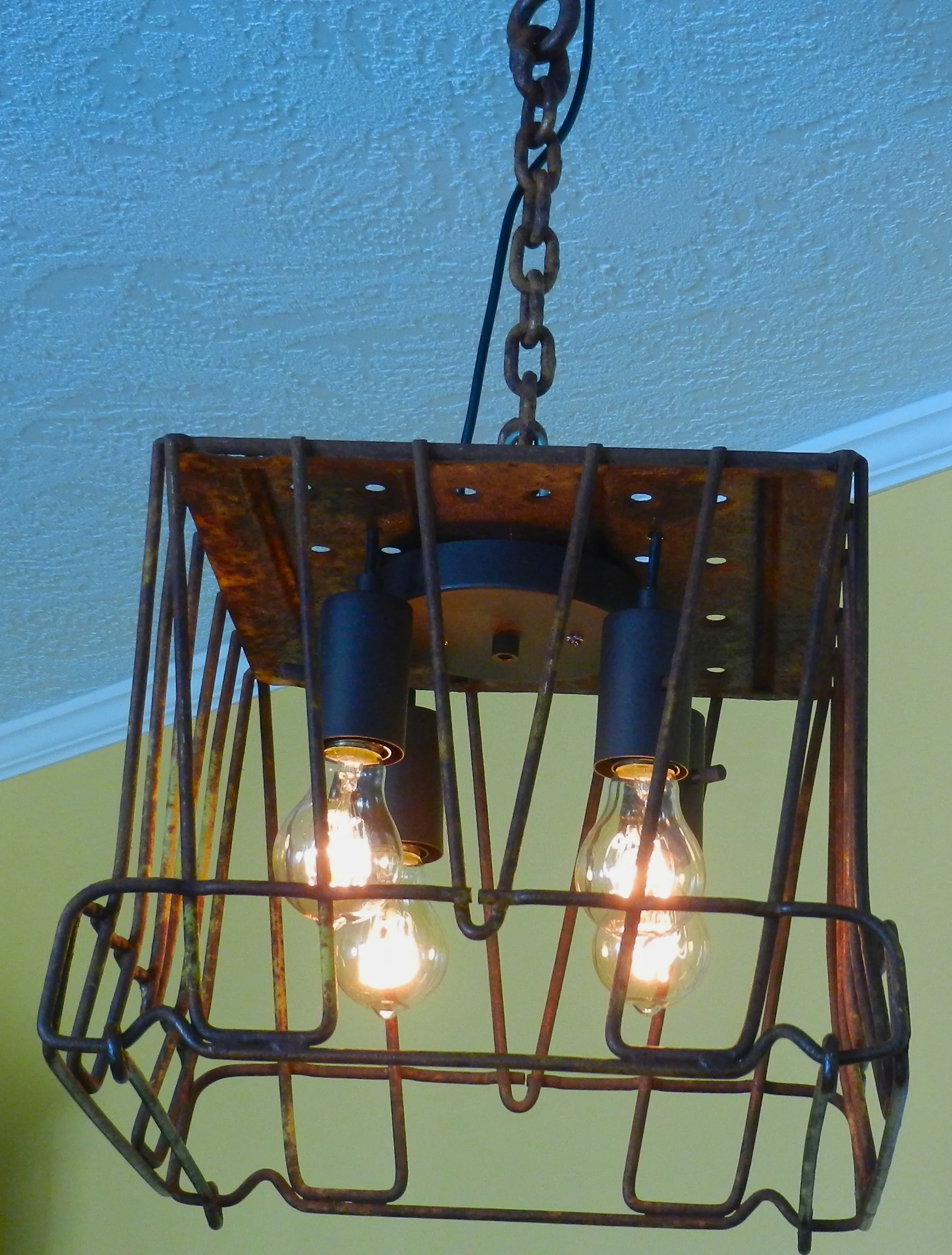 Rustic hanging light