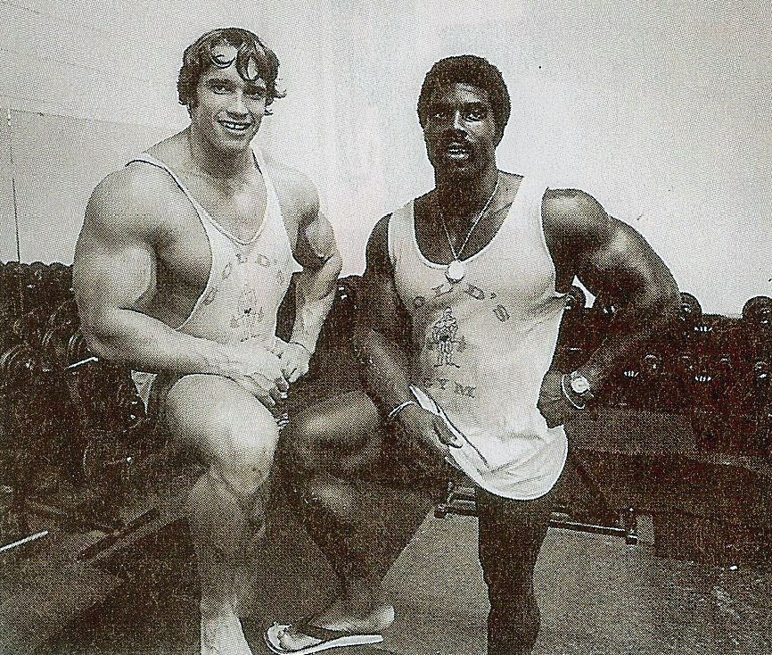 Arnold Schwarzenegger old-school Gold’s Gym
