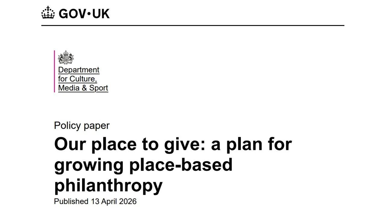Reflections on UK Government’s ‘Our place to give’