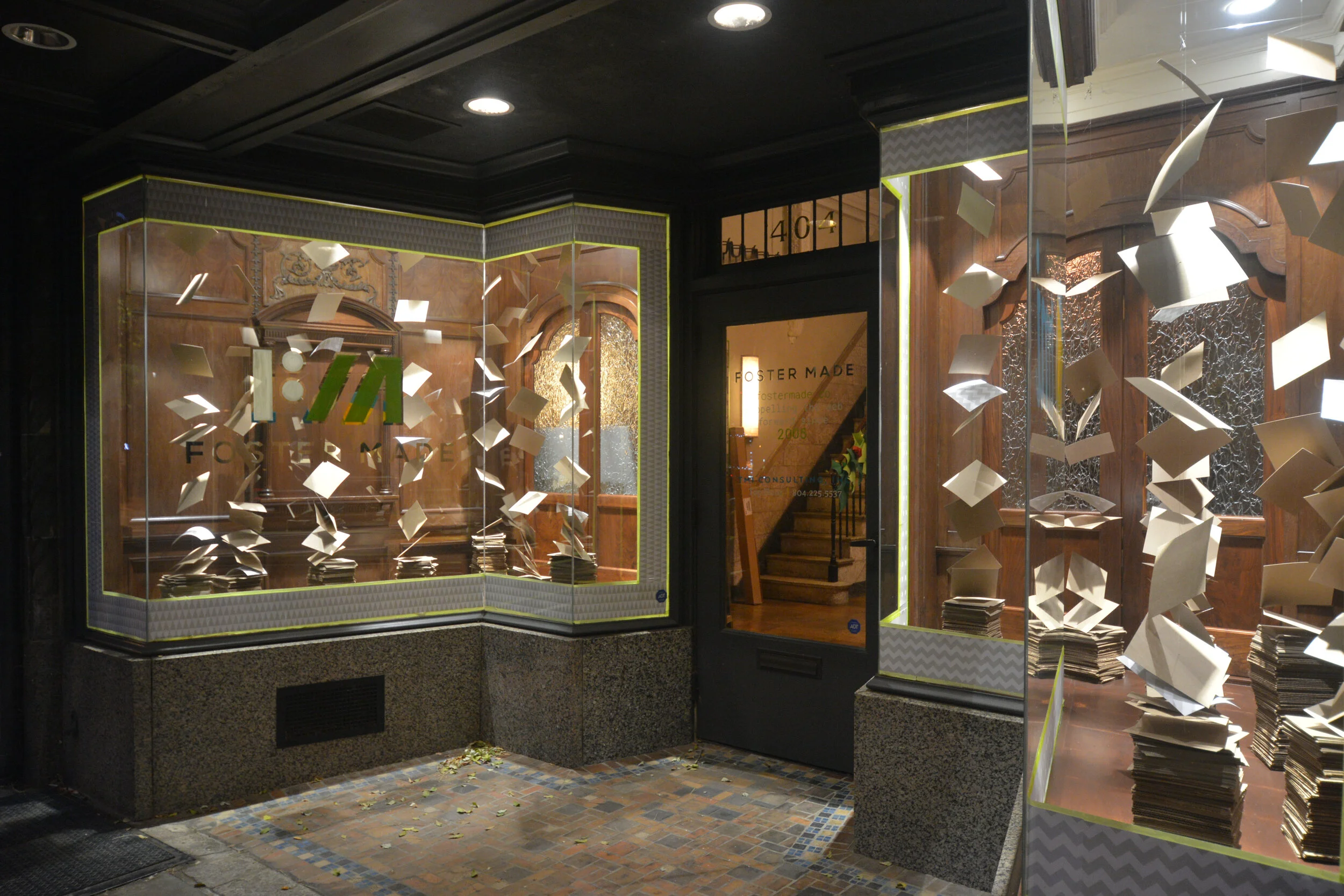 Floating Paper Window Display — nina jean rogers