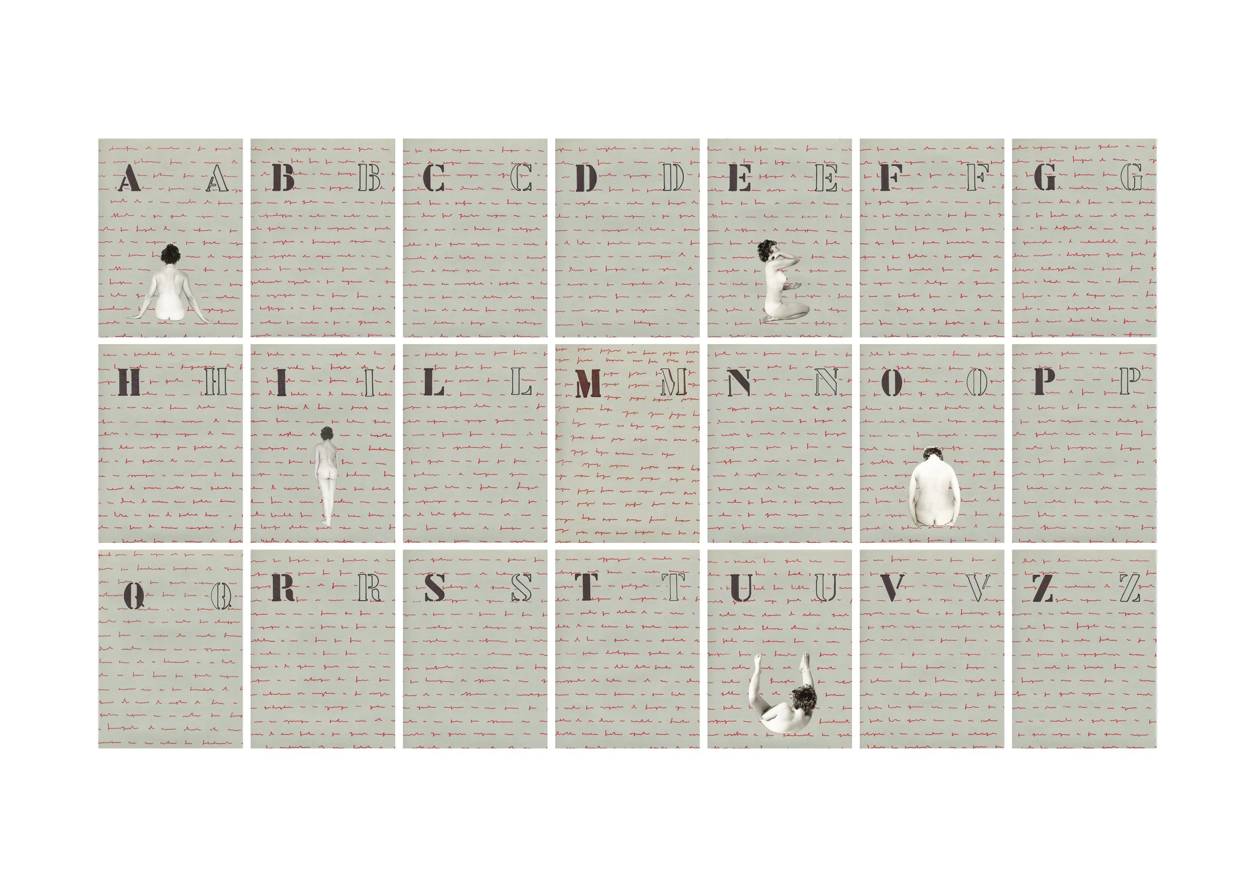 Tomaso Binga, Alfabeto vocalico, 1975 