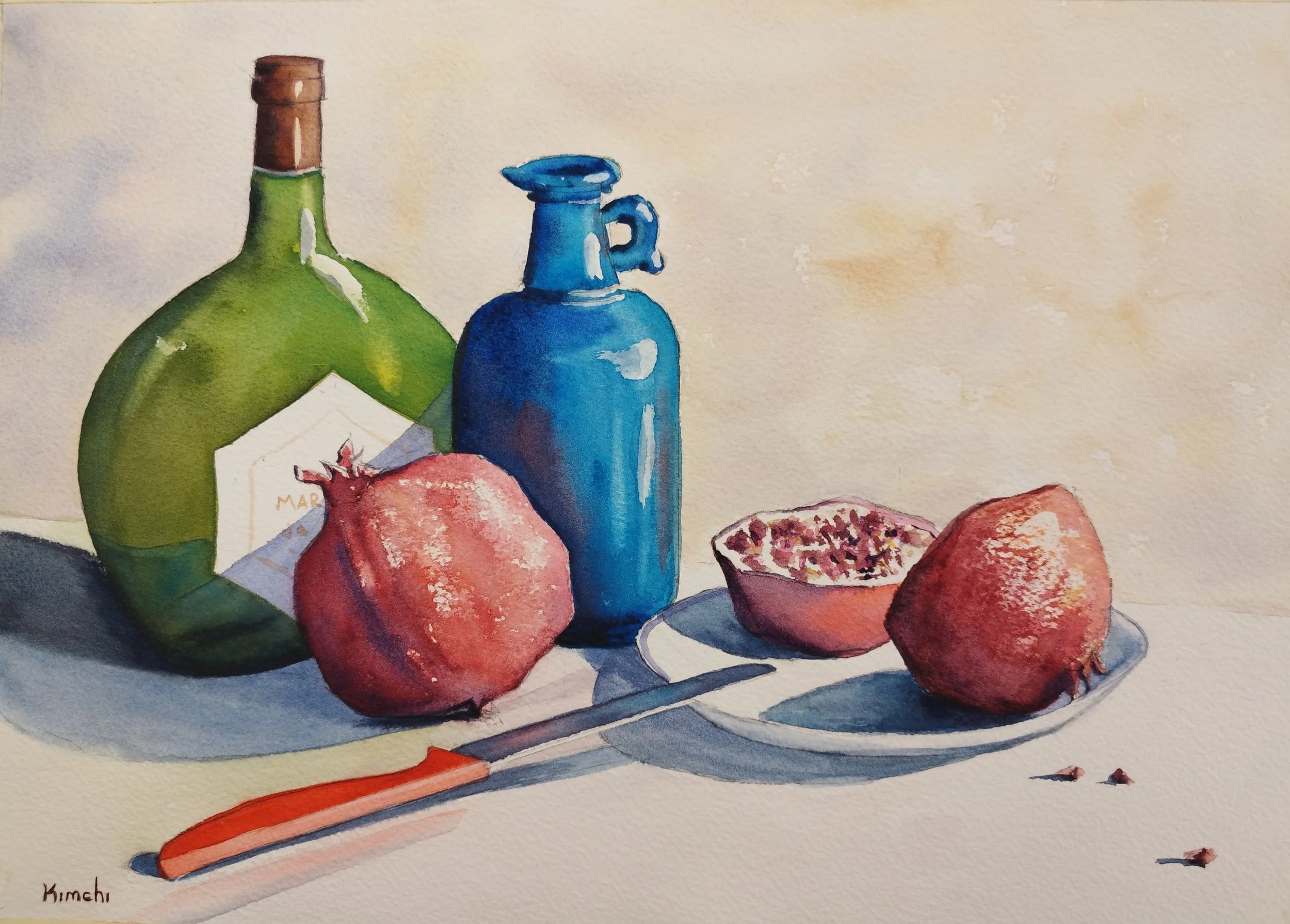 Yirmi Kimchi, A Feast for the Eyes - Shape, Color and Texture in Watercolor