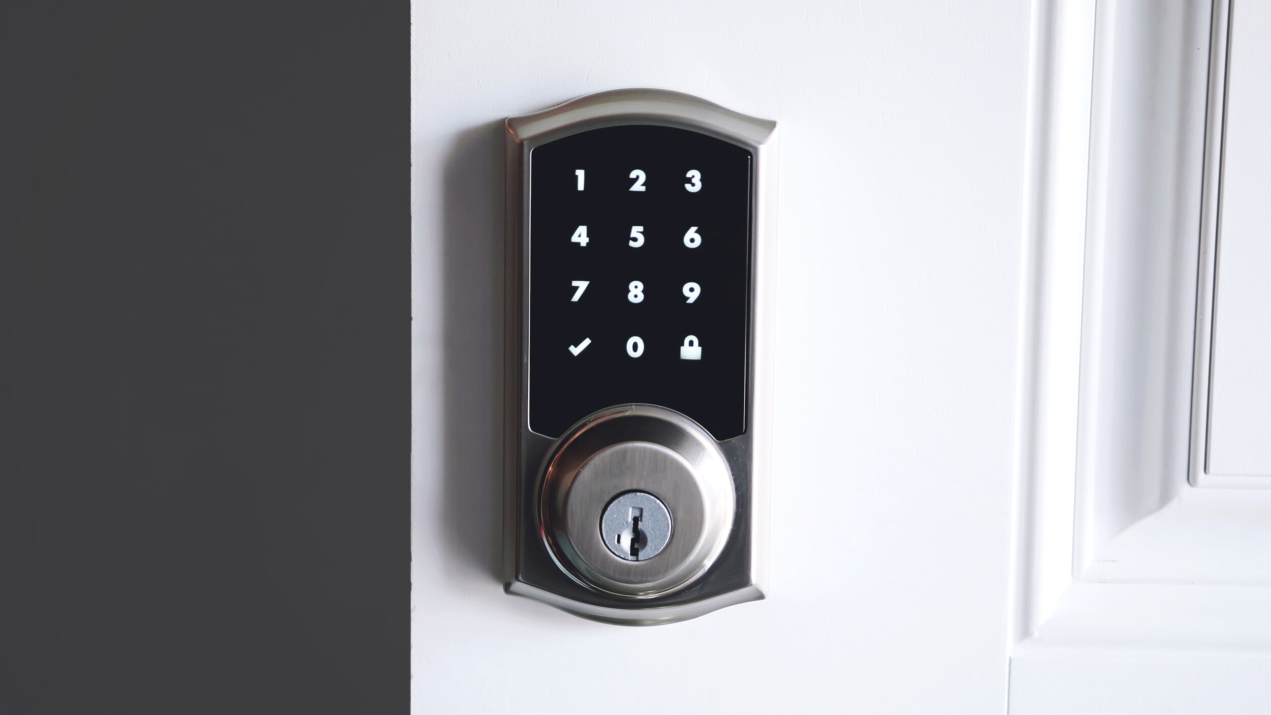 Garde-barrière S10 Digital Keyless doorlock miroir magique Porte-clés 