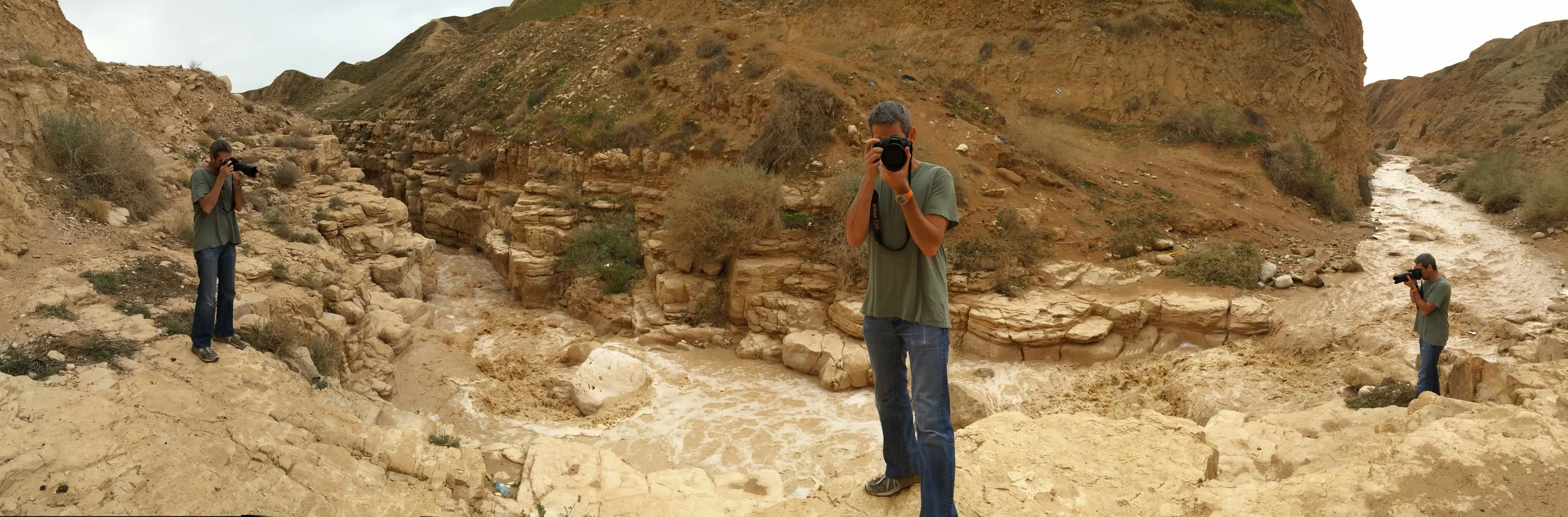 Desert Floods in Wadi Og, Israel 2016