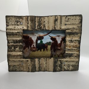 Sisters 4 X 6 Antique Ceiling Tile Framed Print Farmericana