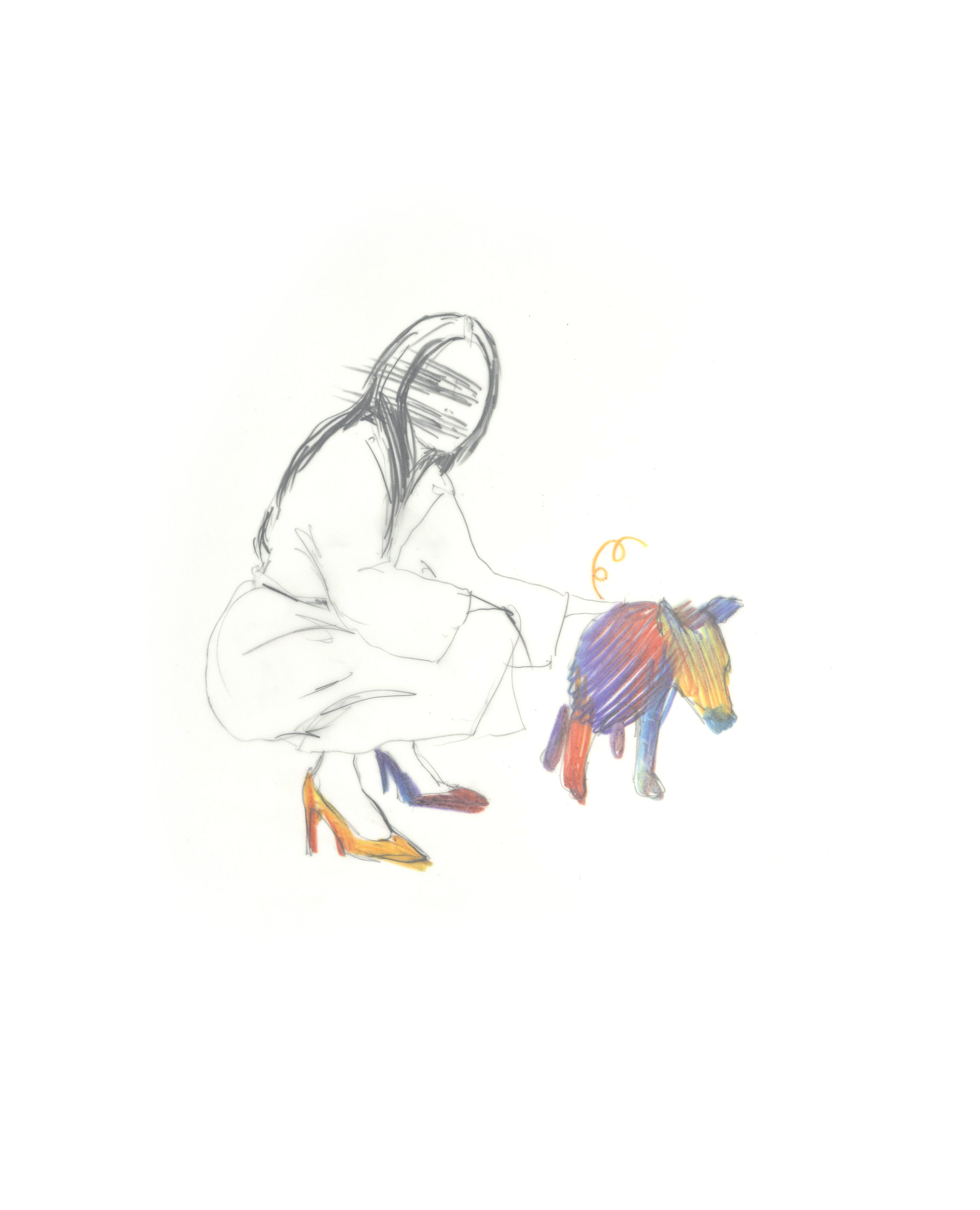 "Lots of Pig in England" | 11"x14" graphite and colored pencil on vellum