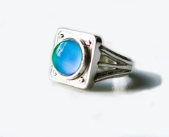 No1 Mood Ring in silver
