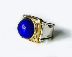 No2 Mood Ring in brass/silver