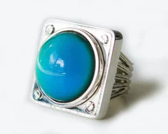 No3 Mood Ring in silver