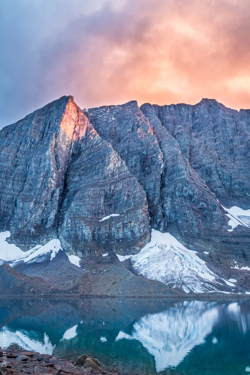 Floe Lake at Sunset