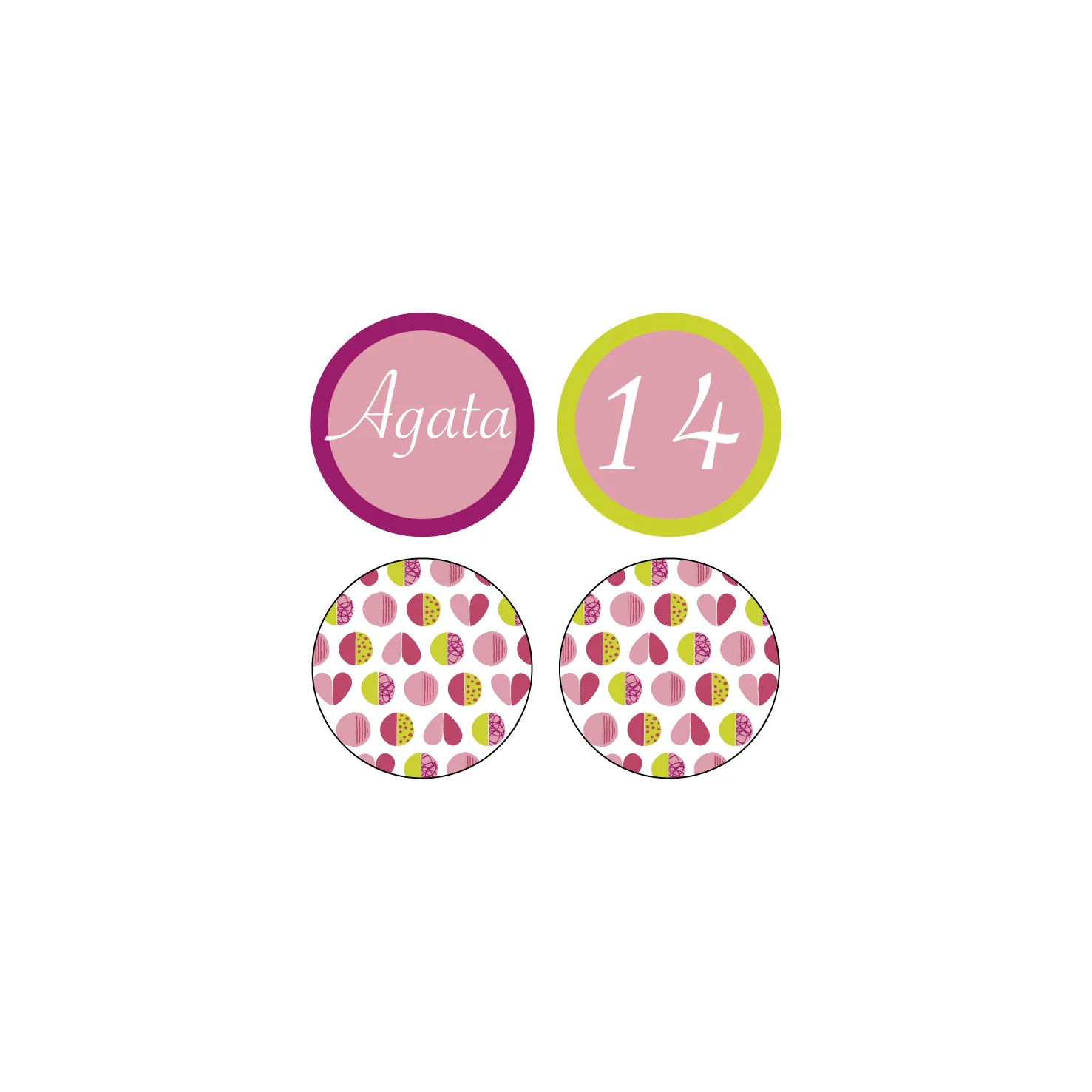 Girl power - tag adesivi
