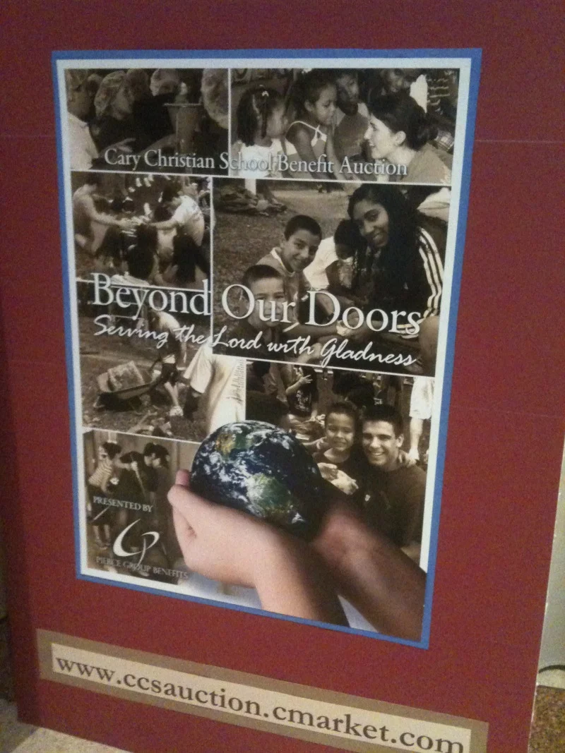 Cross Promotional Sign for online auction