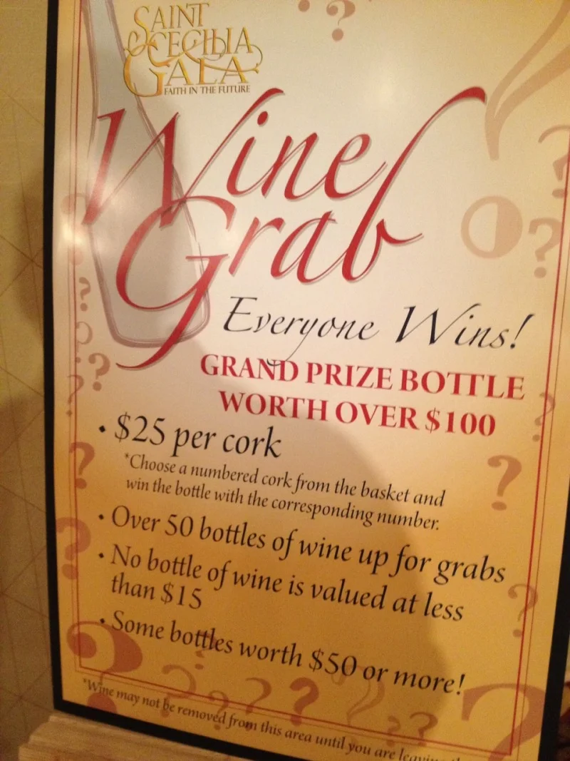 Perfect Wine Grab Signage at Your Charity Auction