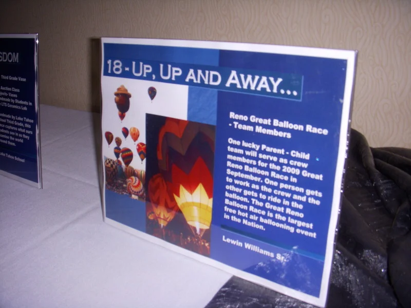 Great live auction sign