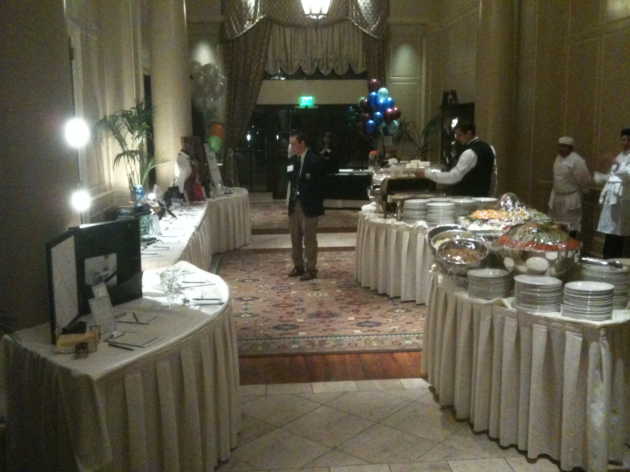 Silent tables too close to the food line?