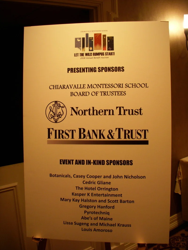 Great Sponsor Signage for your Auction is Important