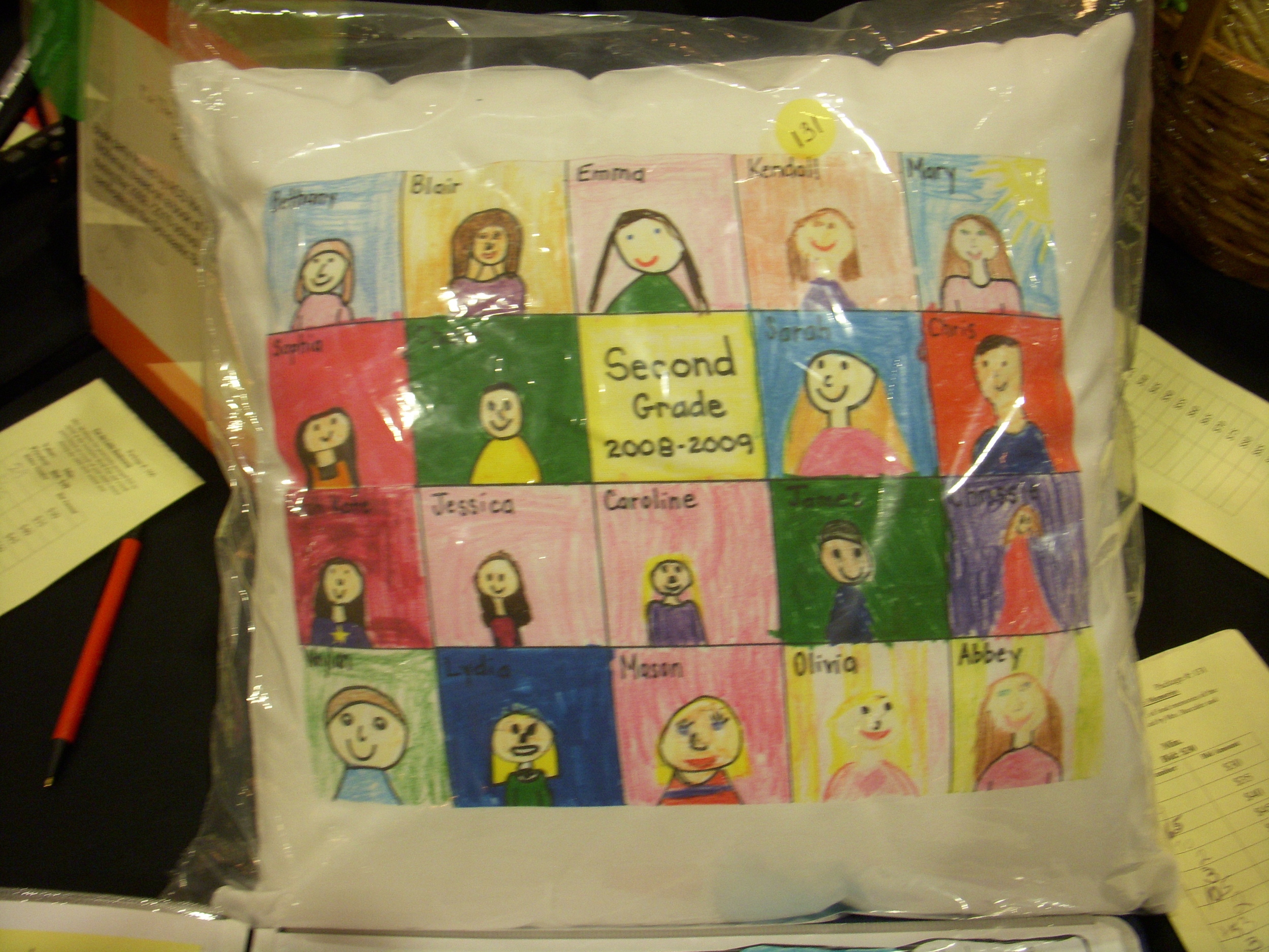 Quilted Classroom Pillows for Charity Auction