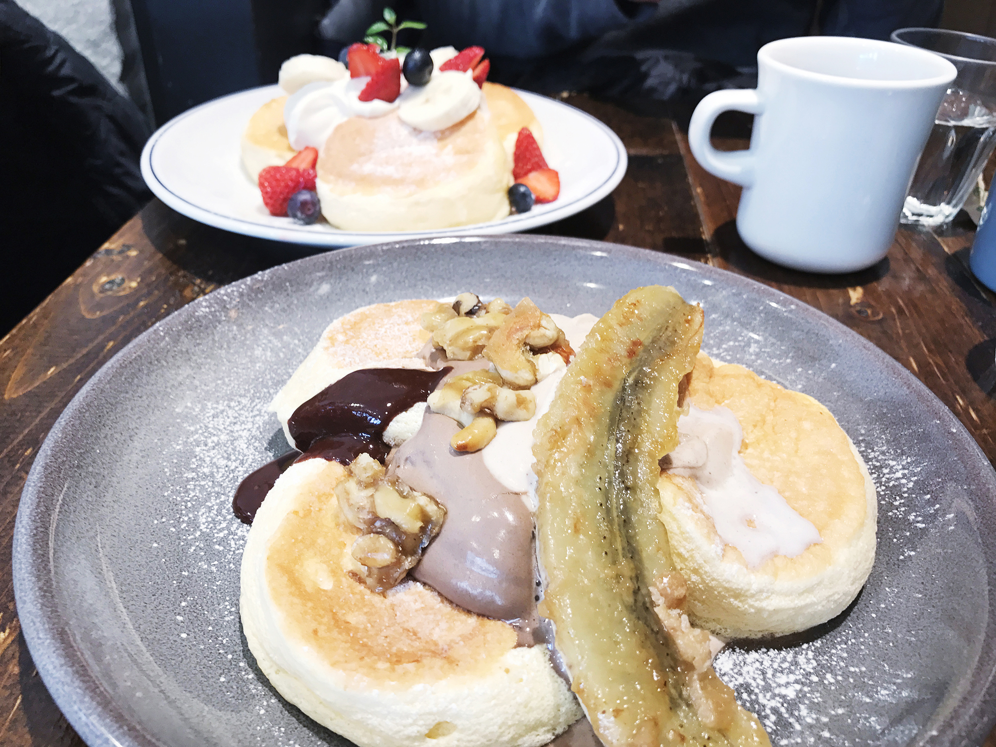 Pancakes at a recently opened pancake café, Flipper’s, in Shimokitazawa.