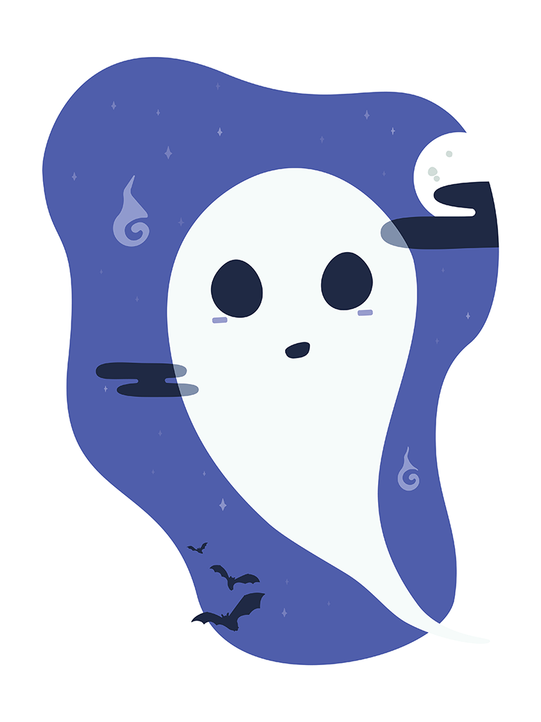 Supernatural Halloween Ghost Pop Art Print