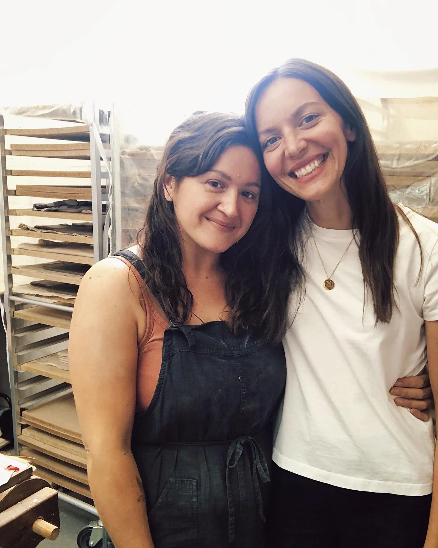 Today was the official last day with my sweet employee @pinchpotlove but will not be forever the last. Emily has been with me part time for the past 10 months and I have been so grateful for her help, talent and, above all else, her friendship. I&rsq