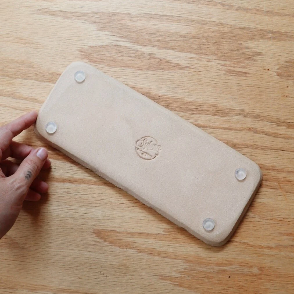 Unique handmade ceramic paint palette for watercolor artists