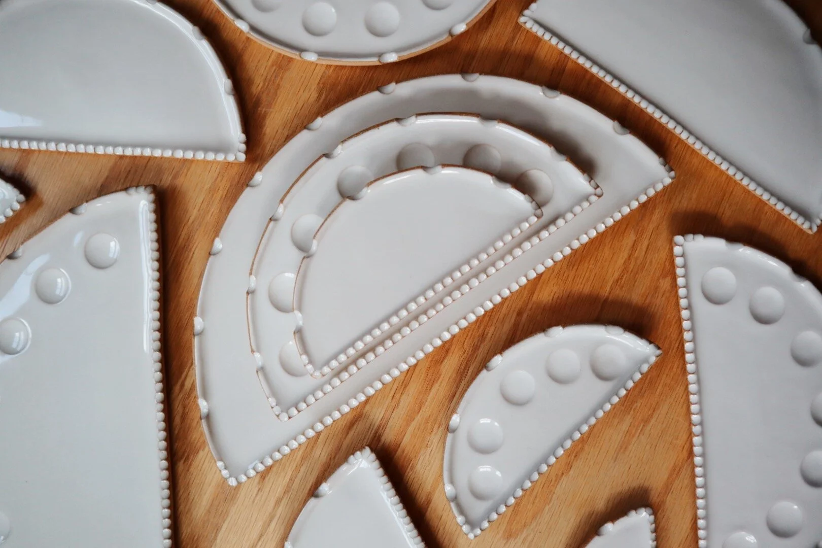 Unique handmade ceramic paint palette for watercolor artists