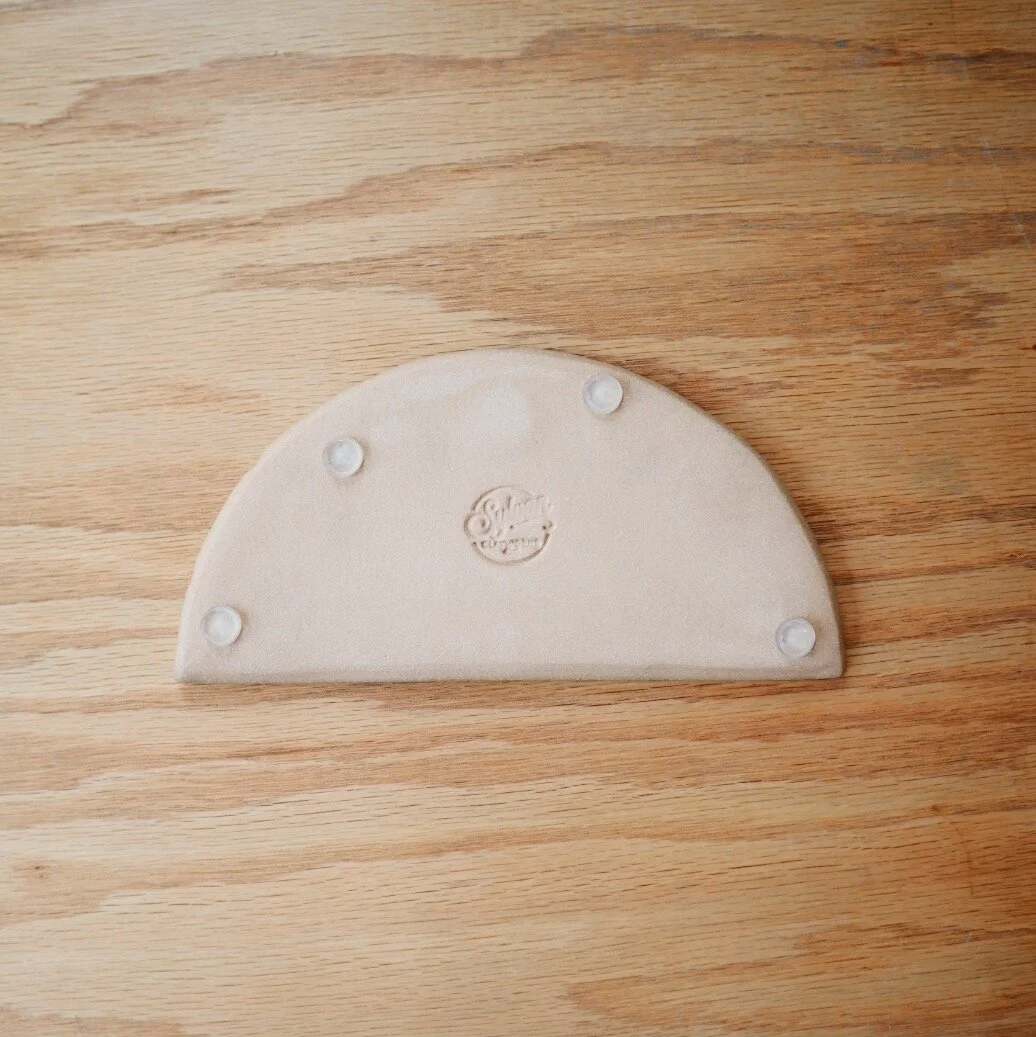 Unique handmade ceramic paint palette for watercolor artists