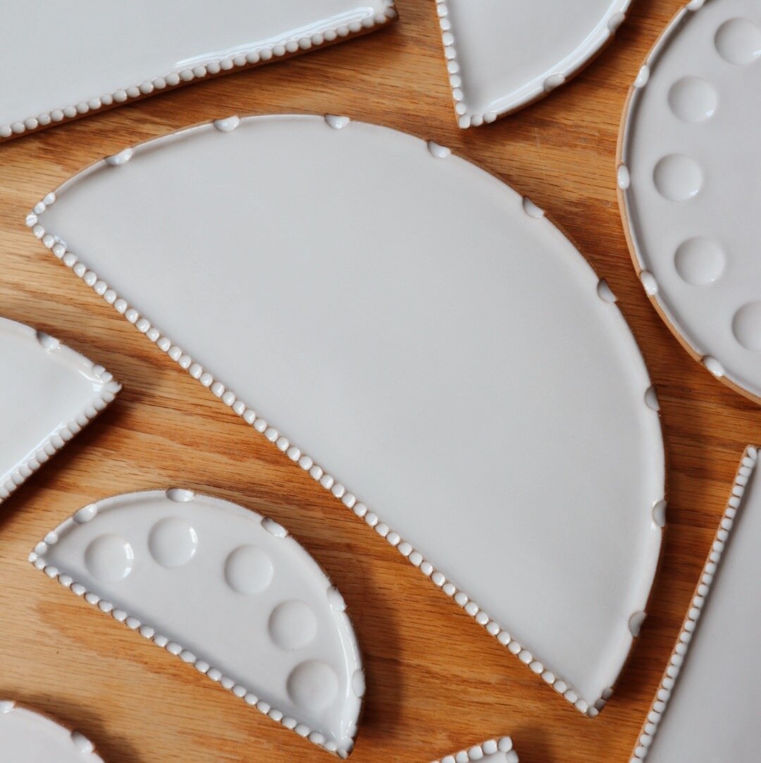 Unique handmade ceramic paint palette for watercolor artists