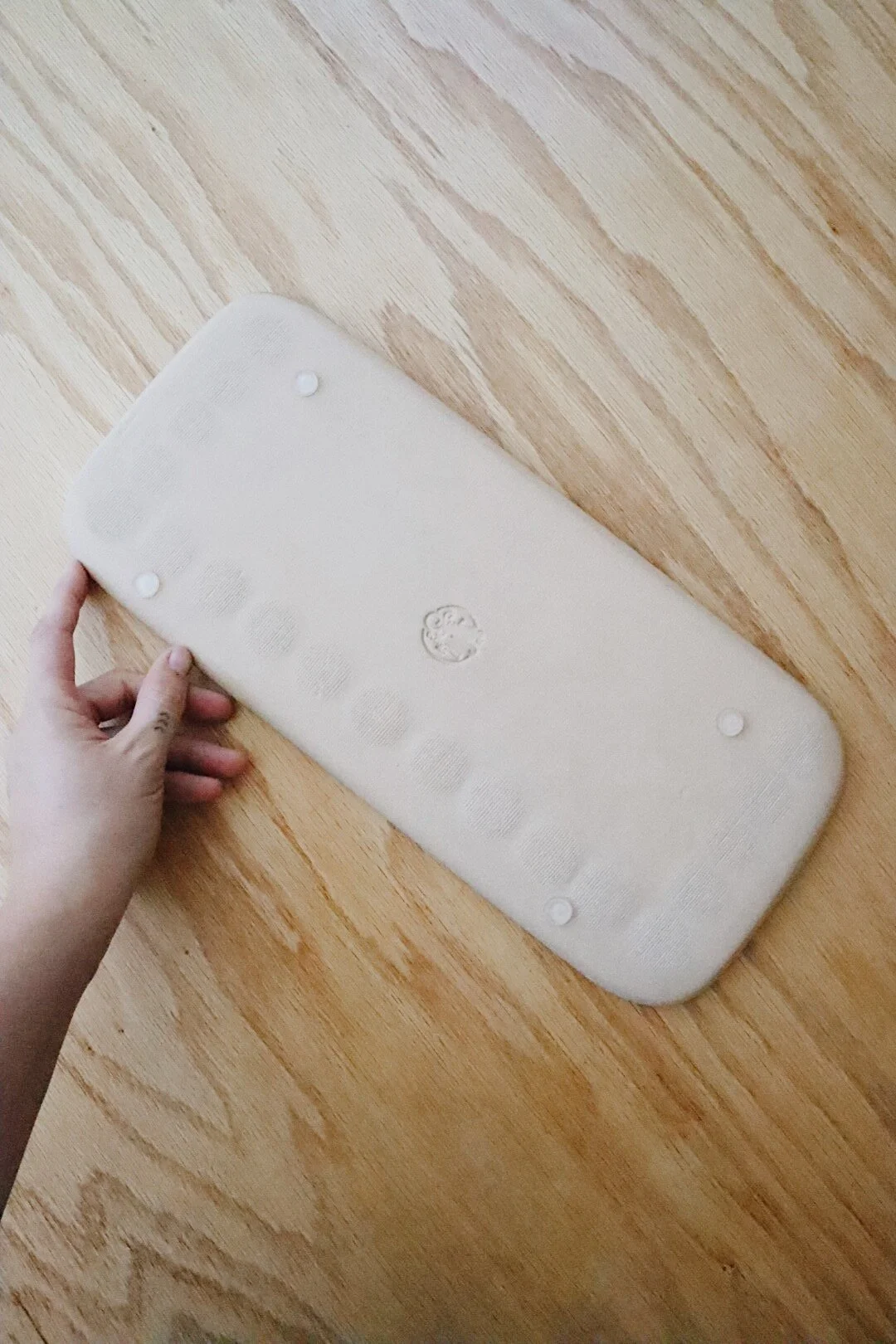 Unique handmade ceramic paint palette for watercolor artists