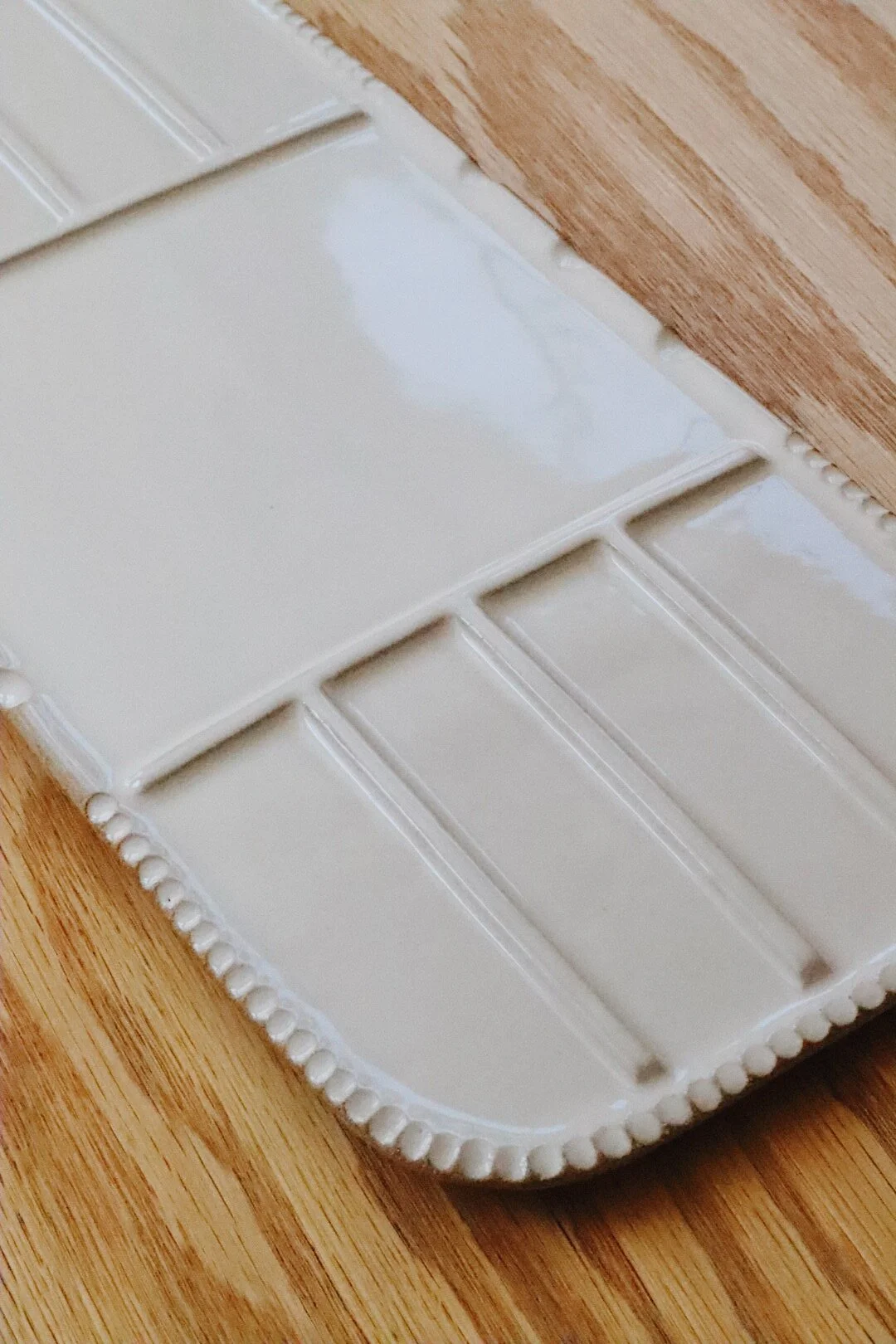 Unique handmade ceramic paint palette for watercolor artists