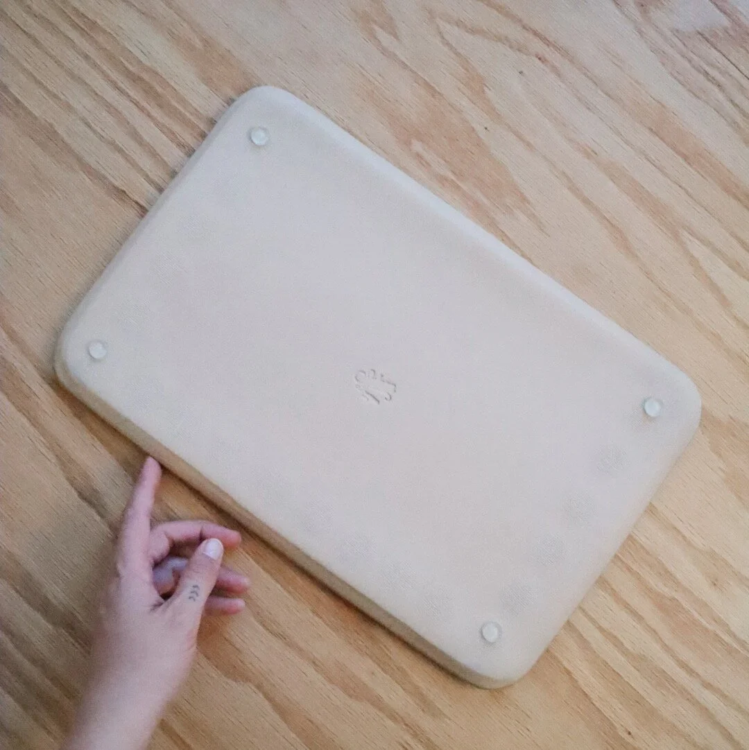 Unique handmade ceramic paint palette for watercolor artists