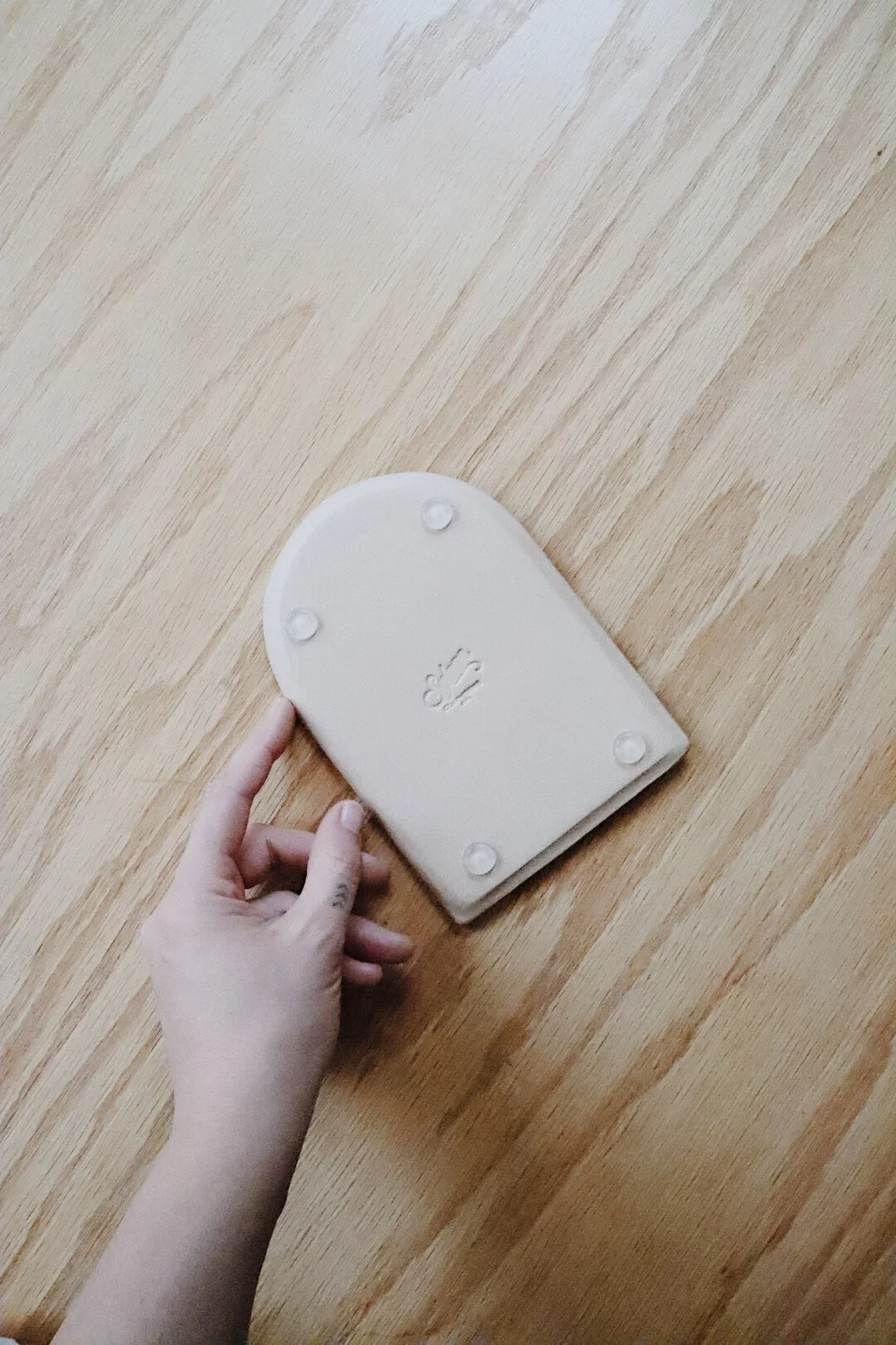 Unique handmade ceramic paint palette for watercolor artists