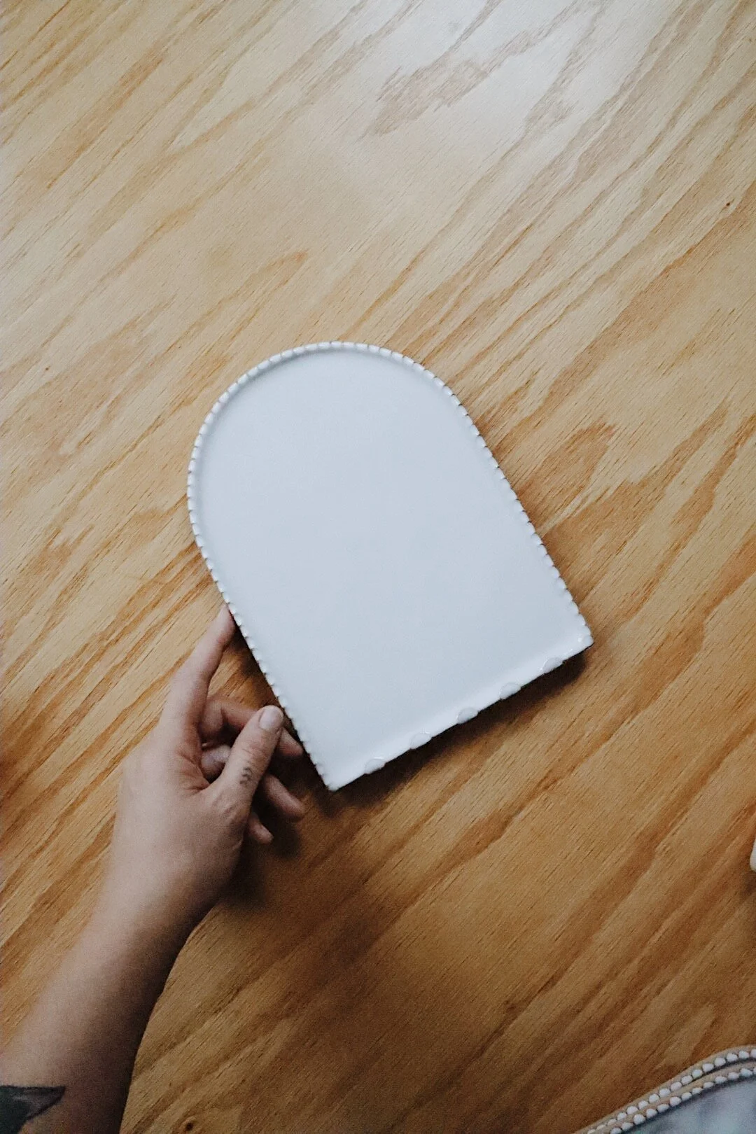 Unique handmade ceramic paint palette for watercolor artists