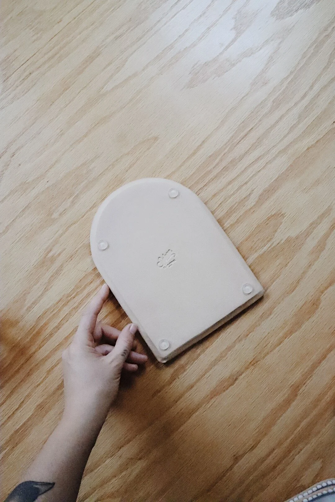 Unique handmade ceramic paint palette for watercolor artists