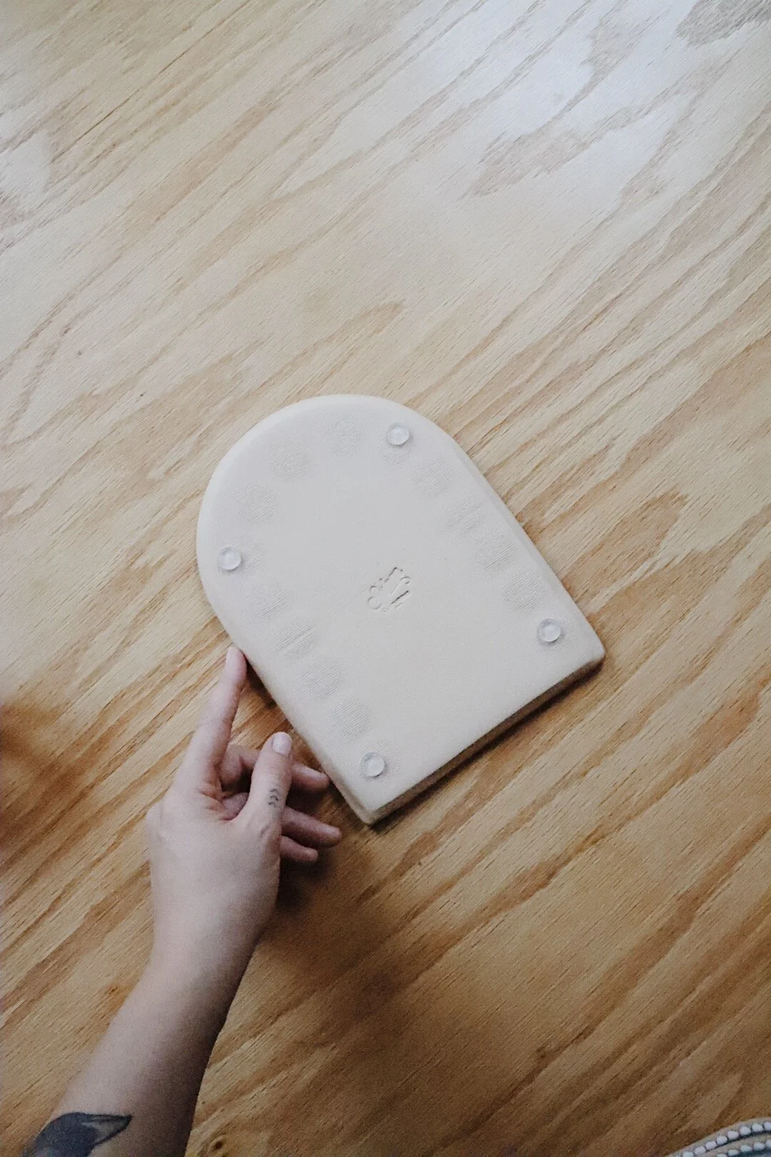 Unique handmade ceramic paint palette for watercolor artists