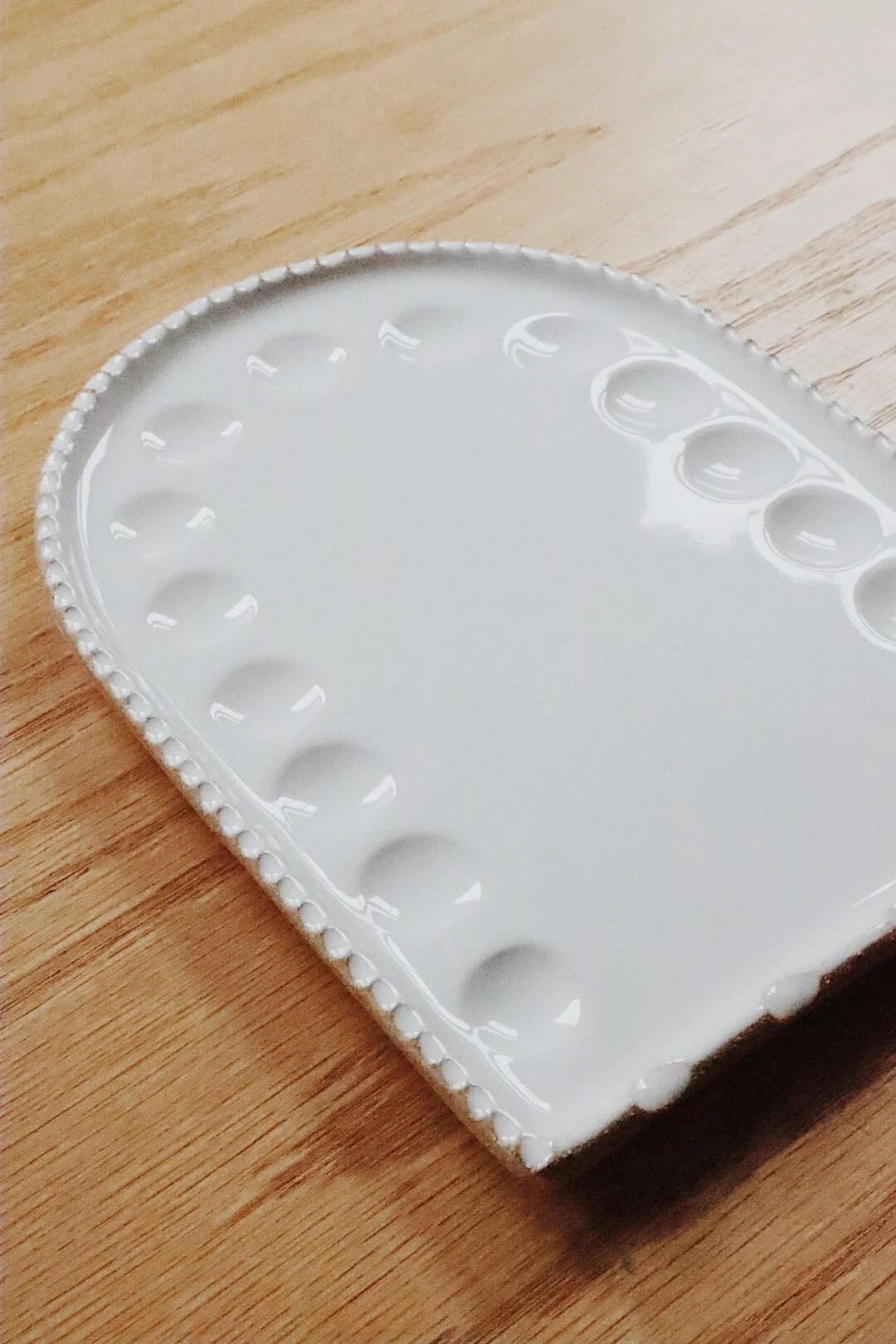 Unique handmade ceramic paint palette for watercolor artists