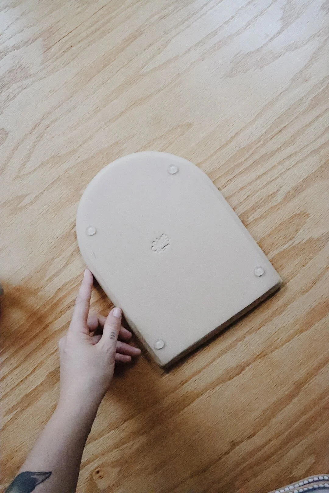 Unique handmade ceramic paint palette for watercolor artists