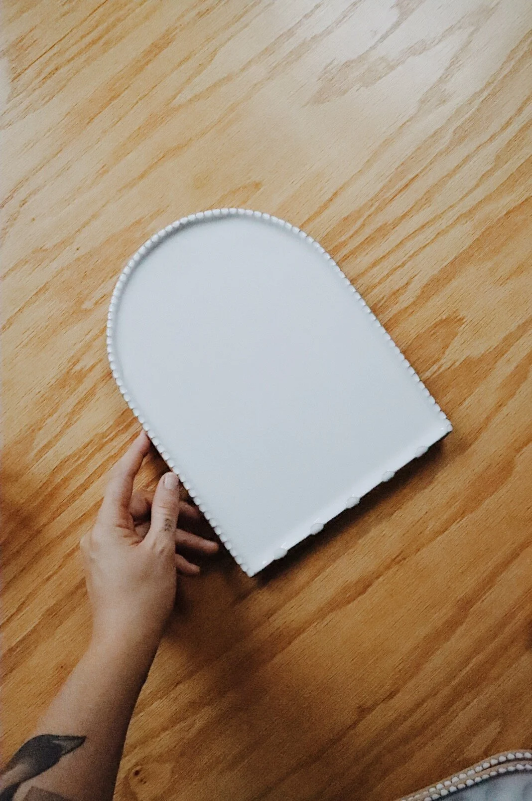 Unique handmade ceramic paint palette for watercolor artists