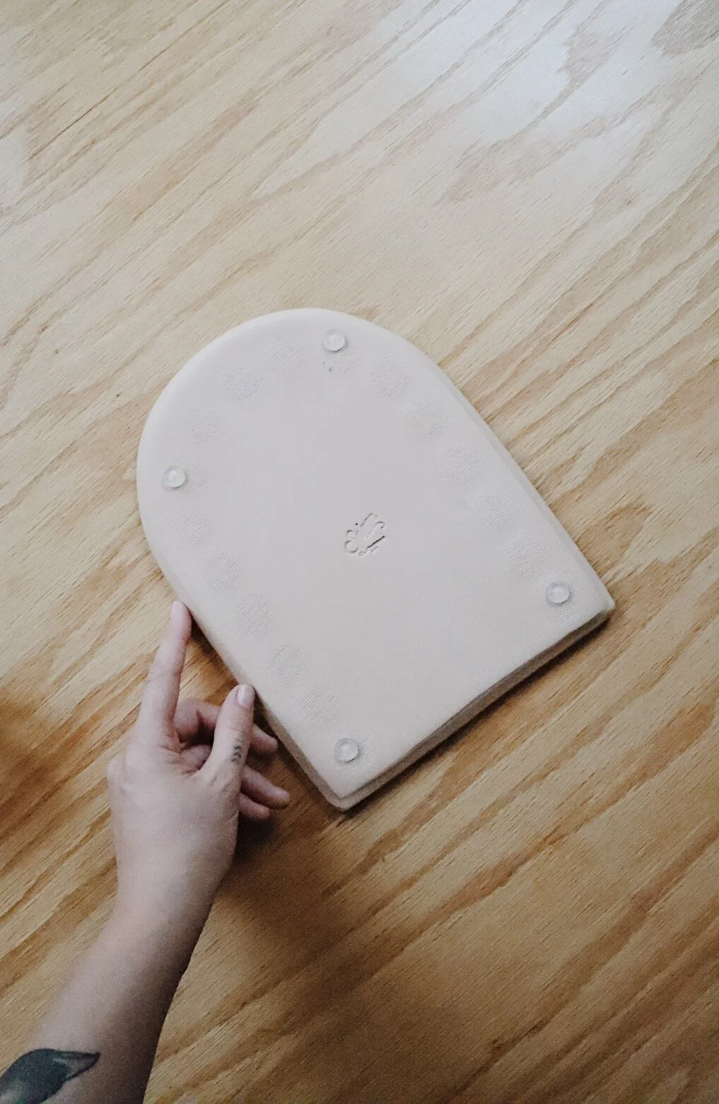 Unique handmade ceramic paint palette for watercolor artists