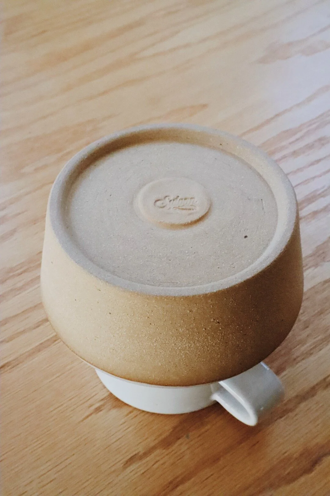 Unique handmade ceramic vase for watercolor artists