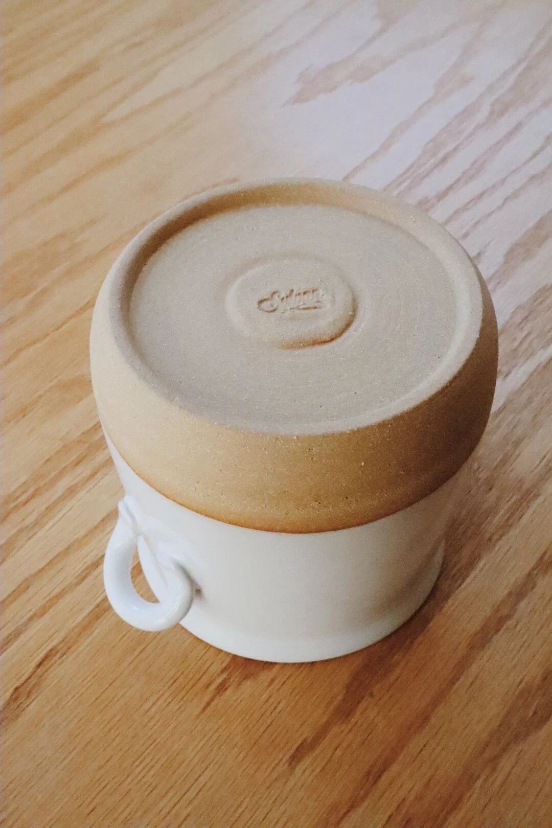 Unique handmade ceramic vase for watercolor artists