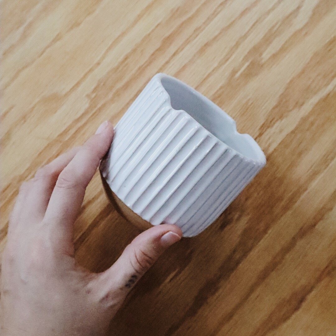 Unique handmade ceramic paint palette for watercolor artists