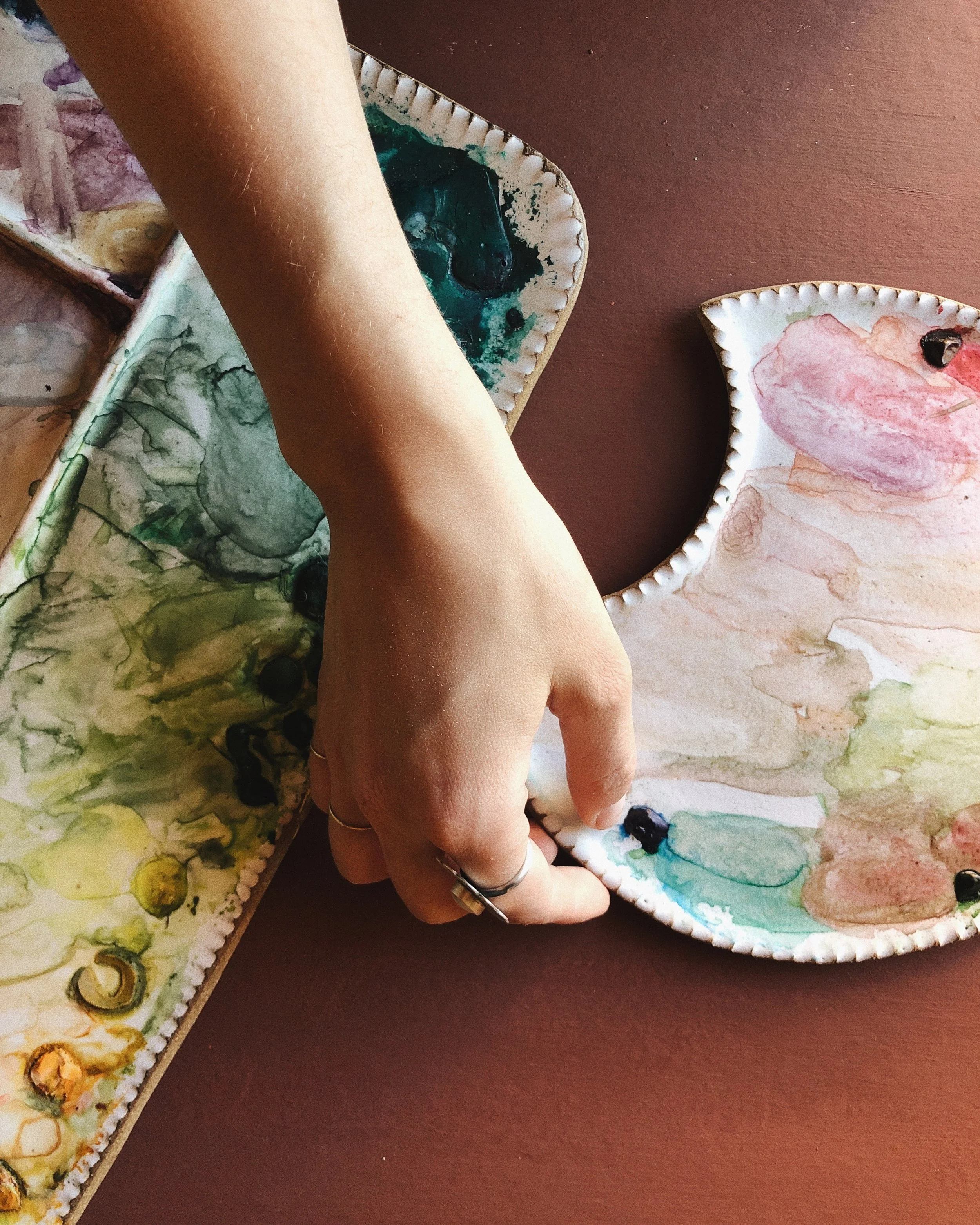 Sylvan Clayworks Artist Palettes.JPG